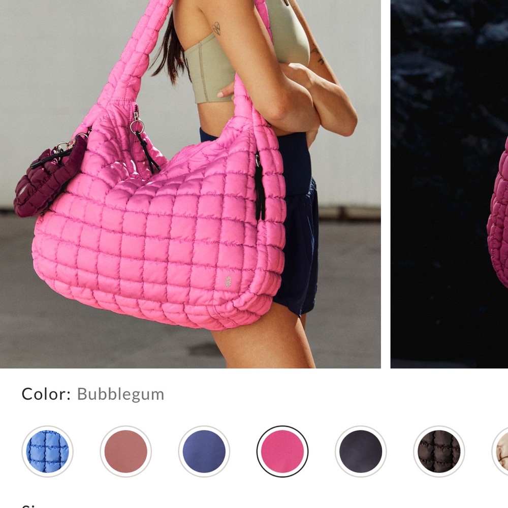 Bubblegum Pink Quilted Women's Bag
